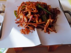 茶树菇炒八爪鱼-桂满陇-十里风荷(合生汇店)