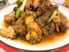 渔村鲍鱼炒鸡-小船渔村•大连菜•大连焖鱼(明泽街店)