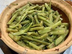 虾酱啫通菜-天宝食坊·啫啫煲大排档(西华路店)