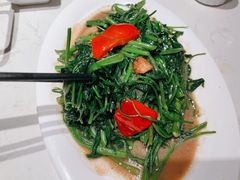 虾酱炒空心菜-肥仔文澳门猪骨煲(南京西路店)
