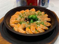 蒜茸开边虾-万荣烤鸭店·北京菜(天坛店)