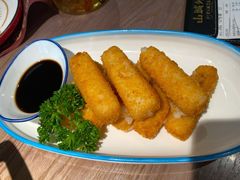 酥酥的蛋味糍粑-山城外·非遗酸菜鱼(蜀都万达店)