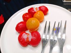 山药片桂花蜜浸三色小番茄-辛香汇·现炒川菜(淮海路百盛店)