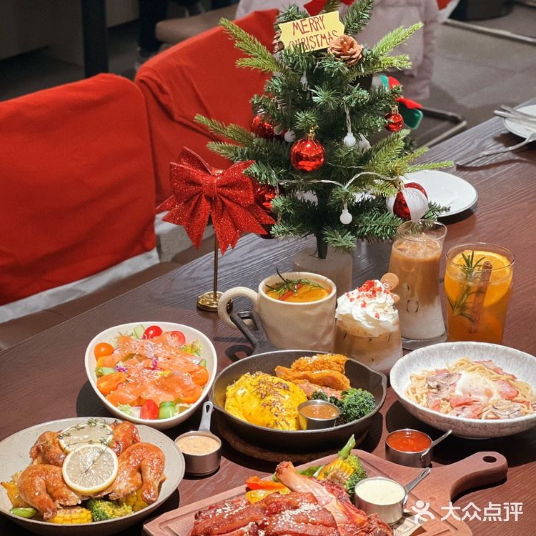 圣诞气氛主题西餐厅|顺德
