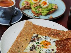 鸡蛋蘑菇熏肉荞麦可丽饼-RAC BAR(安福路店)