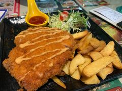 吉列猪扒加薯角-阿飛冰室(下沙店)