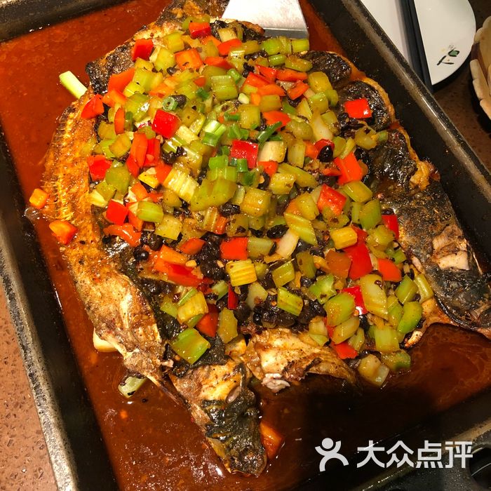 江边城外烤全鱼豆豉味烤清江鱼图片-北京烤鱼-大众点评网