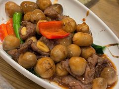 蚝油草菇炒牛肉-虾饺妹·酒家(金碧店)