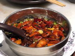 现炸辣椒油-京门老爆三·铜锅涮肉 爆肚(望京店)