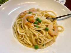 明太子虾仁奶油意面-斯比特花园西餐厅(东方商厦店)