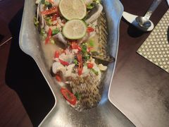 青柠汁蒸桂鱼-食肆&Fourteen(武林夜市店)