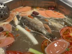 带鱼的骨汤底-蜀九香火锅(九眼桥店)