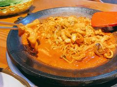 八爪鱼微辣-红辣椒八爪鱼特色韩国料理