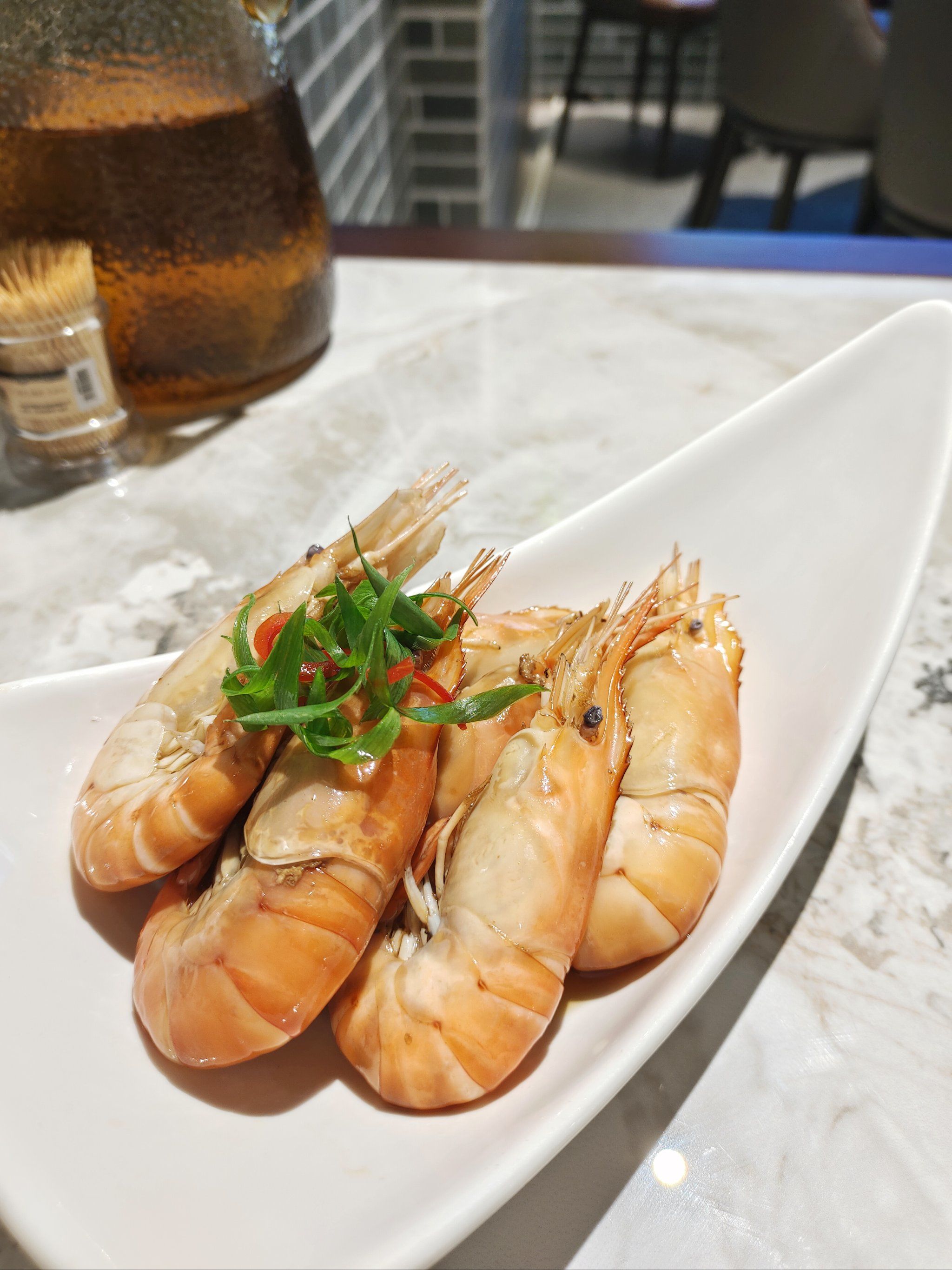 很大的熟醉罗氏虾!