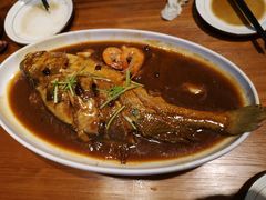 葱烧深海黄鱼-渔家风味·鲅鱼水饺·央视展播·海鲜天津菜(开发区店)