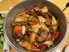 -炕锅羊肉土火锅面片大王