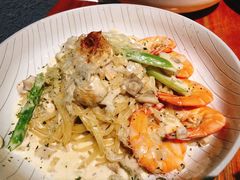 芝士蘑菇鲜虾意大利面-BE BRIGHT KITCHEN(正佳广场店)