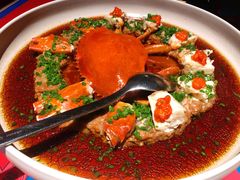 糟骨头黑豚肉碎蒸膏蟹-上海滩餐厅(BFC外滩金融中心店)