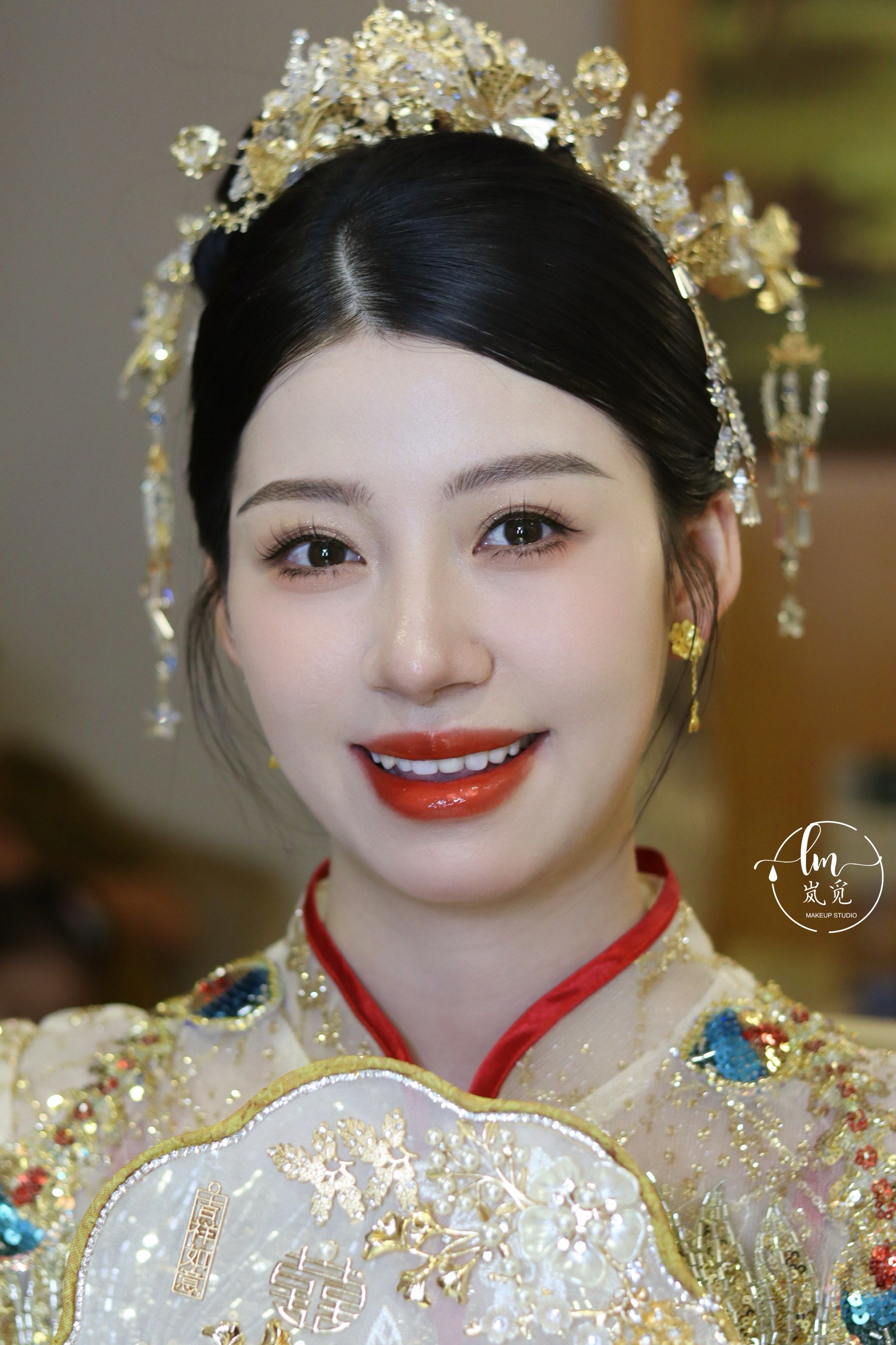 被长辈连连夸的接亲造型