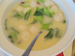 虫草水东芥兰捞鱼丸-馋遇江南·精致湖景雅宴(东方之门店)