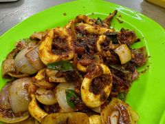 叁巴酱炒鱿鱼-明记烧鱼美味店