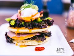 芝士火腿水波蛋松饼-AFS Cafe & Canteen(闽江二路店)