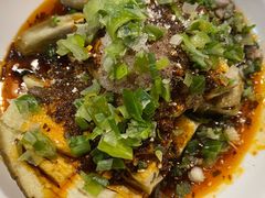 拌茄子-百年粉蒸牛肉