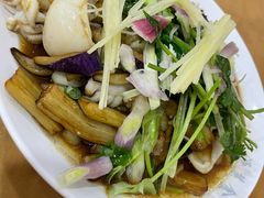 青芥辣豆角捞起墨鱼仔-众源美食(光复阁店)