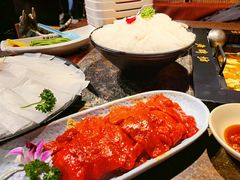 古道嫩牛肉-老牌坊云南鱼豆花火锅(哈西万达店)