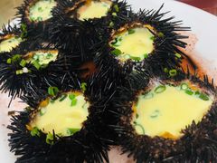 原只海胆蒸蛋-阿古海鲜大排档(青澳湾自然之门六年好店)