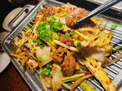 葱椒爆牛肉-绿茶餐厅(华联万柳店)