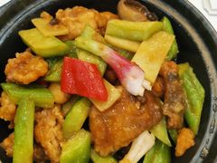凉瓜炆三文鱼-东江渔村·古典园林·30年粤菜老字号(太和店)