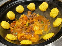 锅贴大饼子-蘸小院铁锅炖·蘸酱菜·东北菜(怀远门店)