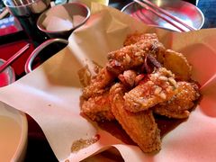 炸鸡翅一半一半-富乐满韩国正宗炸鸡韩国料理(虹泉路店)