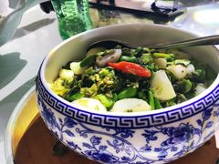 青雪菜豆瓣烧马蹄-东方御花园酒店
