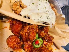 炸鸡一半一半-富乐满韩国正宗炸鸡韩国料理(虹泉路店)