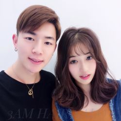 Yishen染发作品-3AM HAIR SALON烫发染发接发