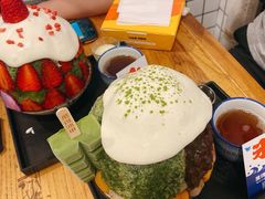 抹茶生乳かき氷-WONDER ICE 萬得冰田(建設路总店)