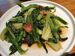 豆鼓鲮鱼炒油麦菜-如轩·海鲜砂锅粥·潮汕菜(海珠店)
