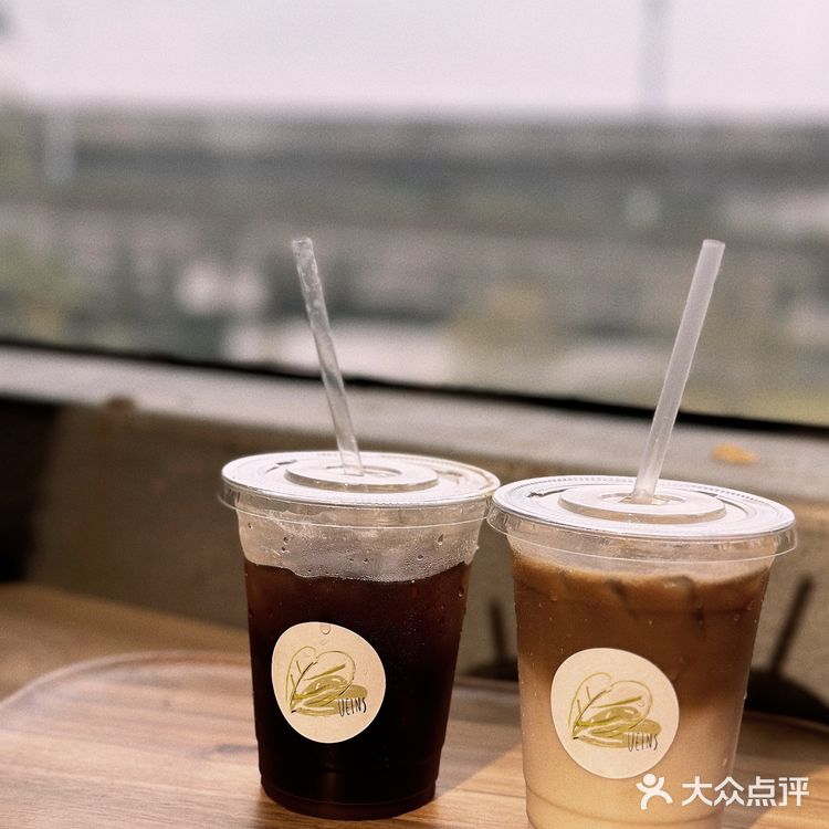 在室内大树旁边喝咖啡☕～自带热带花园的veins绿植咖啡店