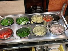 自助调料区-源港渔村-中山脆肉鲩(博罗店)