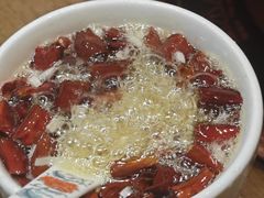 现炸辣椒油-北京老门框爆肚涮肉馆(凤城六路店)