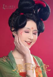-后宫·古装汉服京剧儿童亲子全家福摄影