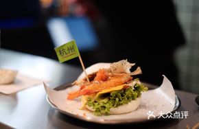 Japanese Grilled Crab Cheese Burger