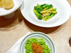 鲜虾蟹粉菠菜面-北京泰富酒店-柏景轩中餐厅