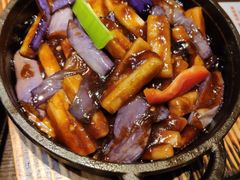 鱼香年糕炒茄子-涌上外婆桥(南塘店)
