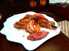 铁板虾-天津滨海圣光皇冠假日酒店 霞·日餐厅
