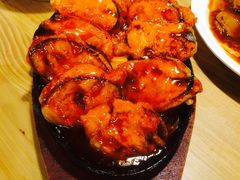 铁板鱼香茄盒-陈傻子餐厅(世纪都会店)
