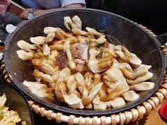 排骨豆角卷子-华盛园卷子王农家菜水库鱼