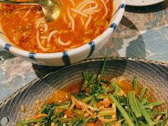 酸笋炒空心菜-浩海火燒雲傣家菜(静安芮欧店)